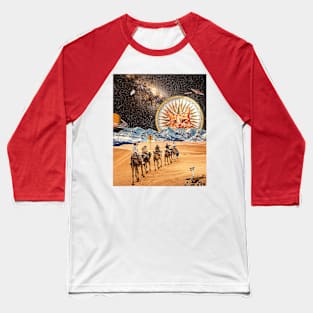 Cat star explorer - Artwork Baseball T-Shirt